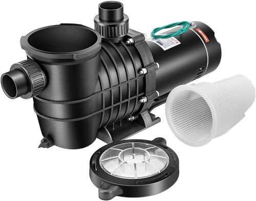 VIVOHOME 2.0 HP 6800 GPH Powerful Self Primming Dual Voltage in/Above Ground Swimming Pool Pump with Strainer Basket - Lot 194