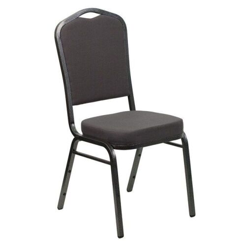 Flash Furniture Modern Gray Fabric Silver Vein Frame Accent Chairs, Set of 4  - Lot 309