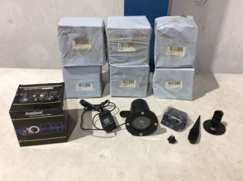 Lot of (7) Outdoor Holiday Snowflake Projector Lights  - Lot 369