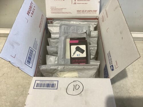 Lot of (10) Car Bluetooth Music Receivers  - Lot 384