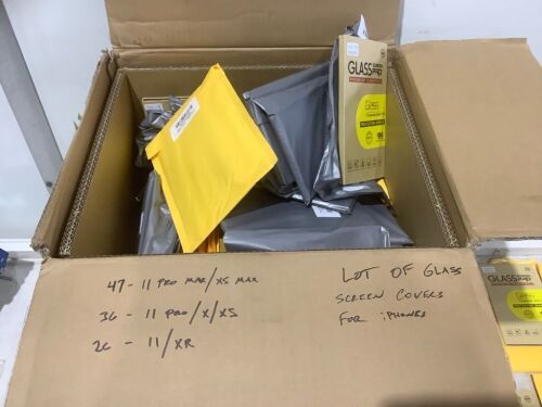 Large Lot of Glass Screen Covers for iPhones, See Pics - Lot 407