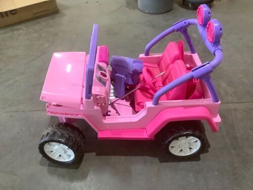 Power Wheels Disney Princess Jeep - Missing Hardware & Stickers - Lot 535