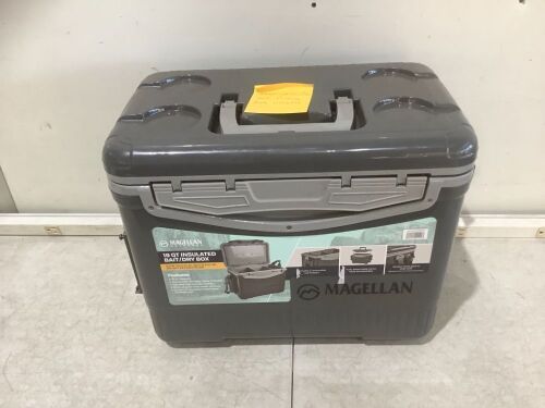 Magellan Outdoors 19 Qt Insulated Bait/Dry Box - Missing One Fishing Rod Holder - Lot 545