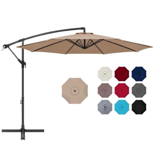 10ft Offset Hanging Patio Umbrella - Lot 549