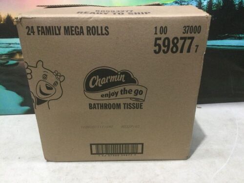 Charmin Bathroom Tissue, 24 Family Mega Rolls  - Lot 589