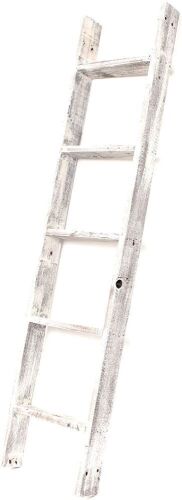 BarnwoodUSA Rustic Farmhouse Blanket Ladder Shelf - Lot 603