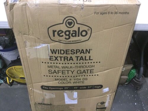 Regalo 37" Extra Tall and 49" Wide Walk Thru Baby Gate - Lot 768