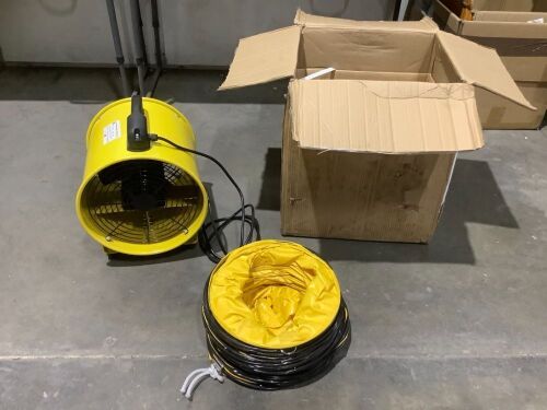 VEVOR Portable Propeller Ventilator with Flexible Duct  - Lot 898