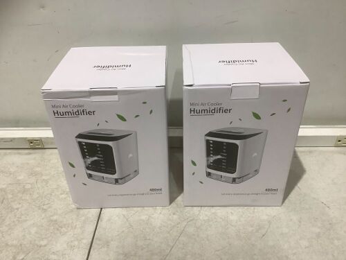 Lot of (2) Mini Air Cooler Humidifiers - Lot 1025