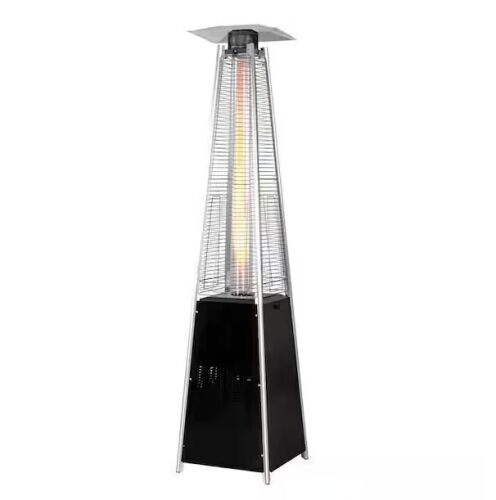 outermust 48,000 BTU Steel Propane Standing Pyramid Patio Heater with Wheels - Lot 21JF