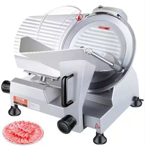 VEVOR Commercial Deli Slicer 240 Watt 10 in. Carbon Steel Blade 350 to 400 RPM - Lot 36JF