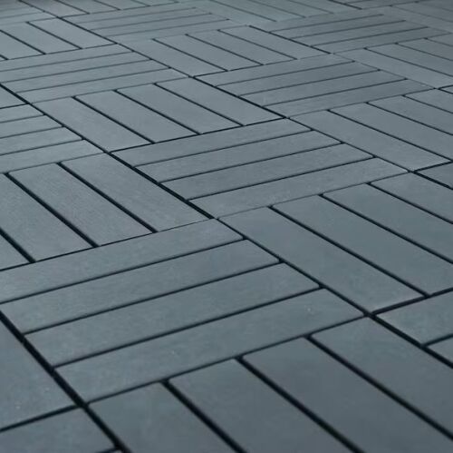 1 ft. x 1 ft. All-Weather Plastic Square Interlocking Patio Deck Tiles, 44-Pack - Lot 96JF