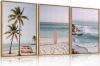 Beach Seascape Framed Canvas Wall Art, 24" x 36" x 3 - Thumbnail 1