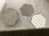 W&S 24-Sheet Hexagon Peel and Stick Floor Tile - Thumbnail 2