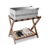 Bamboo Folding Luggage Rack - Thumbnail 1