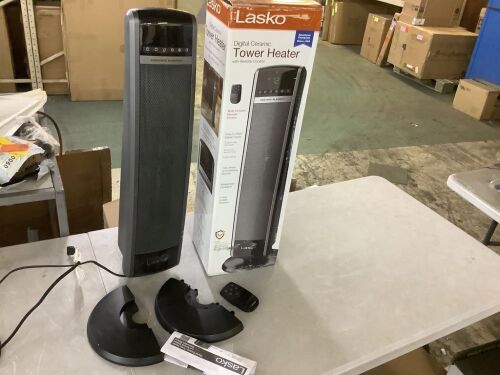 Lasko 30" Digital Ceramic Tower Heater with Remote - Lot 526JF