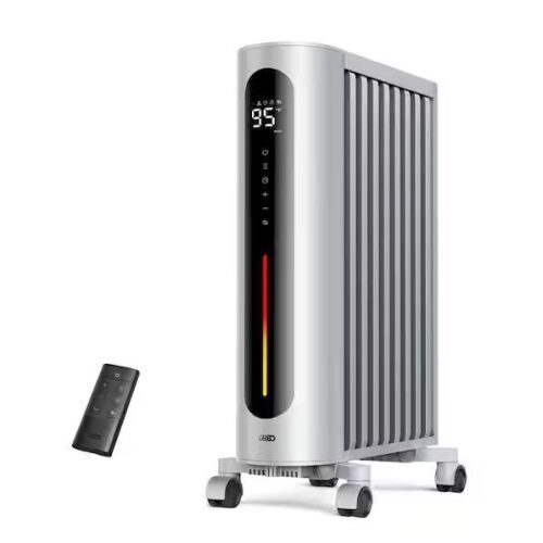 DREO 1500-Watt Portable Space Oil Filled with Remote Control, Overheat and Tip-Over Protection - Lot 529JF