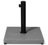 40 lbs. Concrete Outdoor Market Umbrella Base in Light Gray, Fits Umbrella Poles 1.37 to 1.9 in. - Thumbnail 1