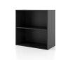 Furniture of America Quincy 23.7 in. Tall Stackable Black Engineered wood 2-Shelf Modern Modular Bookcase - Thumbnail 1
