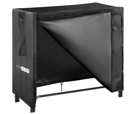 VIVOHOME 4 ft. Waterproof 600D Oxford Outdoor Firewood Rack Cover with Zipper and Tapes - Lot 610JF