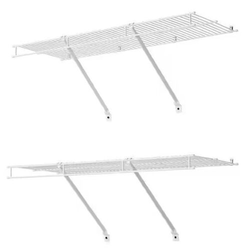 3' Wall Mounted Wire Shelves, 2 Pack - Lot 725JF
