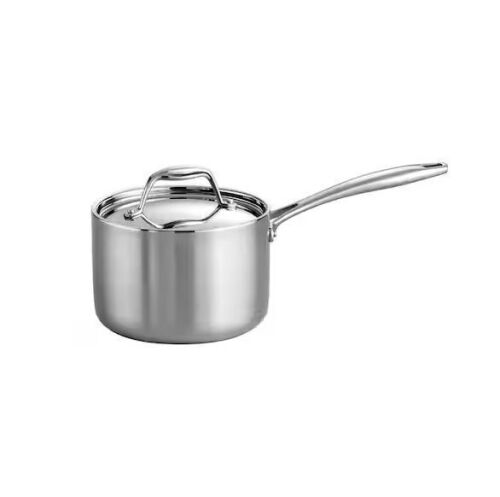 Tramontina Signature Tri-Ply Clad 2 qt. Stainless Steel Sauce Pan with Lid - Lot 726JF