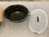 19” Enameled Roasting Pan with Domed Lid - Thumbnail 4