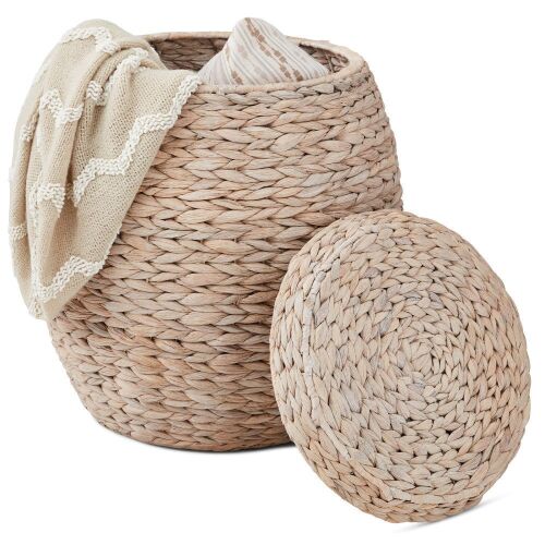 Multipurpose Hyacinth Storage Tote Basket - Lot 390