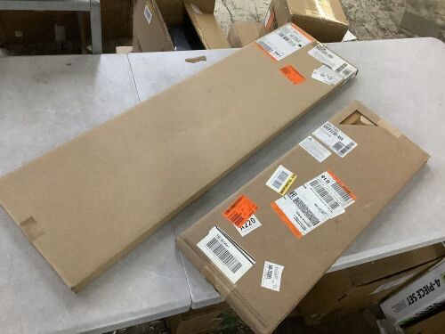 Lot of (2) Kitchen Cabinet Wall Decorative End Panels - Lot 422JF