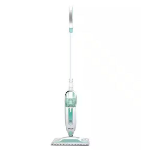 Shark Corded Steam Mop for Hard Floor Surfaces, Tile, Stone, Laminate in Blue with XL Removable Water Tank - Lot 408JF