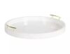 Kate and Laurel Lipton White MDF Decorative Tray - Thumbnail 1