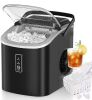 9.4 in. 26.5 lb. Bullet Ice Countertop Portable Ice Maker in Black with 9-Cubes/6Mins, Auto-Cleaning, Basket and Scoop - Thumbnail 1