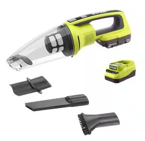 RYOBI ONE+ 18V Cordless Performance Hand Vacuum Kit with 2.0 Ah Battery and Charger - Lot 121JF