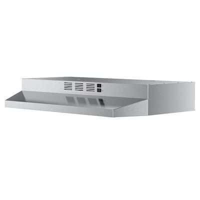 VIKIO 30 inch Ducted 300-CFM Stainless Steel Under Cabinet Range Hood - Lot 405JF