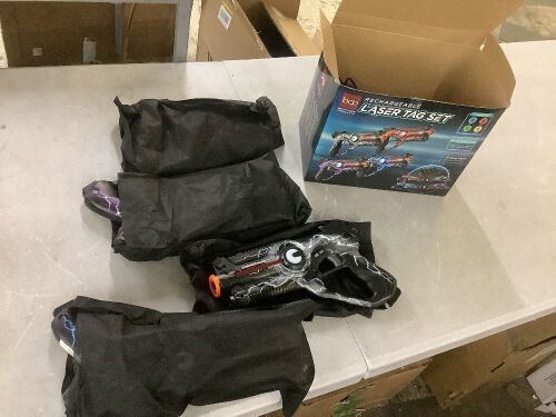 Set of 4 Rechargeable Laser Tag Blasters w/ Docking Station, No Vests Needed - Lot 321
