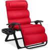 Oversized Zero Gravity Chair, Folding Outdoor Recliner w/ Removable Cushion - Thumbnail 1