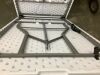 Portable Folding Plastic Dining Table w/ Handle, Lock - 8ft - Thumbnail 3