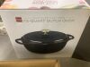 Cast-Iron Dutch Oven Kitchen Cookware w/ Enamel, Handles - 7.5qt - Thumbnail 4