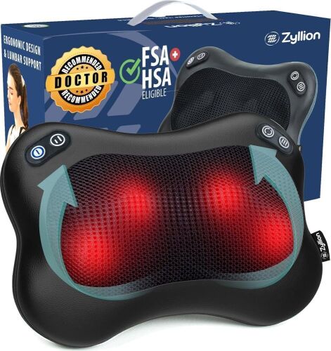 Zyllion Shiatsu Back and Neck Massager with Heat - Lot 216