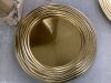 13" Gold Plastic Charger Plates, Approx 100 - Thumbnail 2