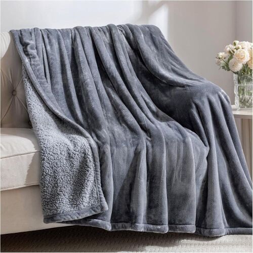 Heated Blanket Electric Full Size with 8 Heat Levels & 10 Time Settings - Lot 460