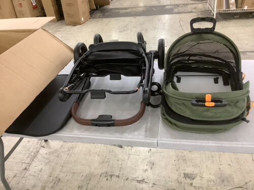 Foldable Pet Stroller with Detachable Carrier - Lot 176