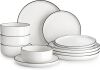 MALACASA 12 Pieces Modern Porcelain Dinnerware Set for 4 - Thumbnail 1