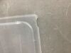 Lot of (4) Plastic Storage Totes - 1 Bin & 1 Lid Cracked - Thumbnail 4