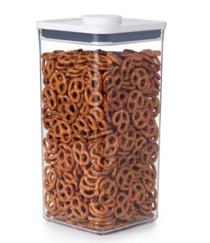 Lot of (2) OXO Good Grips 6.0 Qt. Big Square Tall POP Food Storage Container with Airtight Lid - Lot 815JF