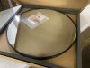TA 24 in. x 24 in. Black Modern Round Framed Decorative Mirror - Thumbnail 2