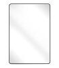 24 in. W x 36 in. H Rectangular Aluminum Alloy Framed Rounded Black Wall Mirror - Thumbnail 1