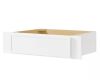 Hampton Bay Leyton 30 in. W x 21 in. D x 7.5 in. H Ready To Assemble Plywood Slim Shaker Knee Drawer Base Cabinet in Alpine White - Thumbnail 1
