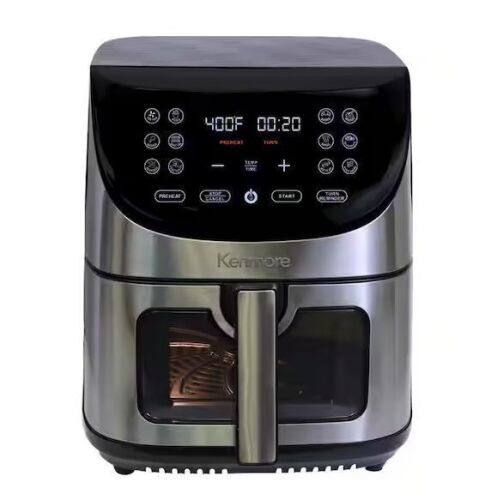 KENMORE 8 Qt. Silver Air Fryer with Digital Touch Screen, 12-Cooking Presets - Lot 58JF