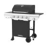 Nexgrill 4-Burner Gas Grill with Side Burner in Black - Thumbnail 1